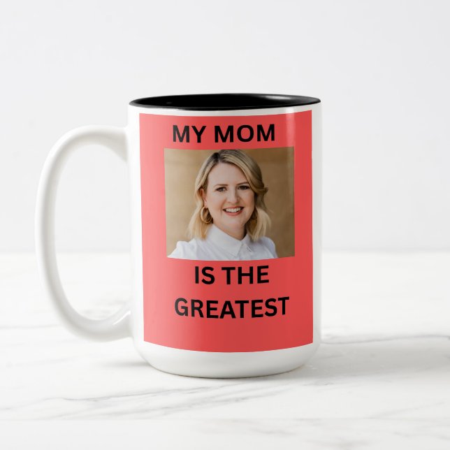 MIN MAMMA ÄR DEN BÄSTA Två-Tonad MUGG (Vänster)