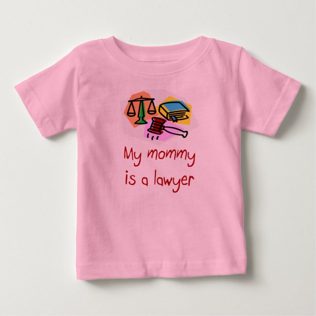 Min mamma är en advokatspädbarnT-tröja Tee Shirt (Framsida)