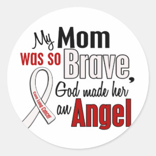 Min Mamma är en angel lungcancer Runt Klistermärke