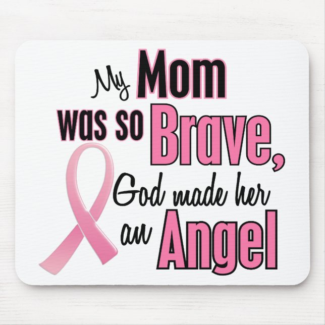 Min mamma är en ängelbröstcancer musmatta (Framsidan)