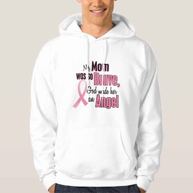 Min mamma är en ängelbröstcancer sweatshirt (Framsida)