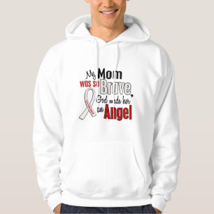 Min mamma är en ängellungcancer sweatshirt med luva