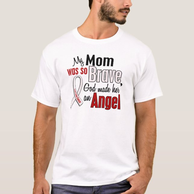 Min mamma är en ängellungcancer tee (Framsida)