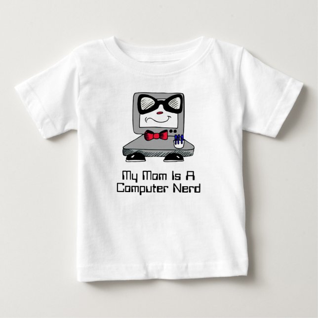 Min Mamma är en datorrelaterad Geek Shirt för Späd Tee (Framsida)