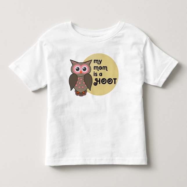 Min mamma är en hoot uggla. Pappa också. T Shirt (Framsida)