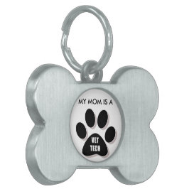 MIN MAMMA ÄR EN MÄRKRE FÖR VETTECH-HUND NAMNBRICKA HUSDJUR