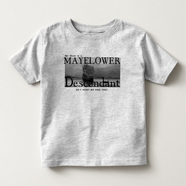 Min mamma är en Mayflower ättling T-shirt (Framsida)
