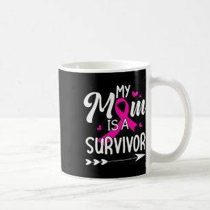 Min Mamma är en medvetenhet om bröstcancer i överl Kaffemugg