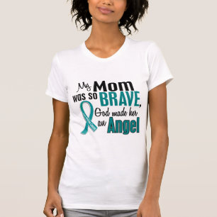 Min mamma är en Ovarian cancer för ängel 1 T-shirt