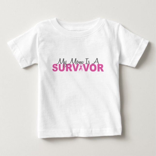 Min Mamma är en överlevande (Breast Cancer Pink Ri Tröja (Framsida)