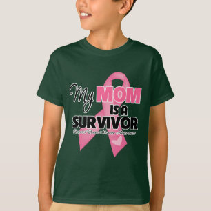 Min mamma är en överlevande - bröstcancer t shirt
