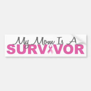 Min mamma är en överlevande (det rosa bandet för bildekal