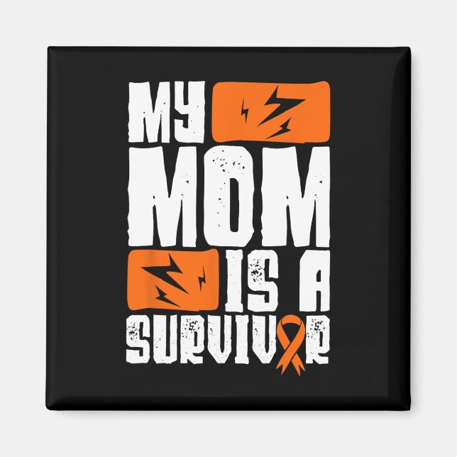 Min Mamma är en överlevande Leukemia Awareness Mor Magnet (Framsidan)