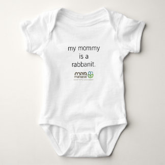 Min mamma är en Rabbanit spädbarnBodysuit T Shirt