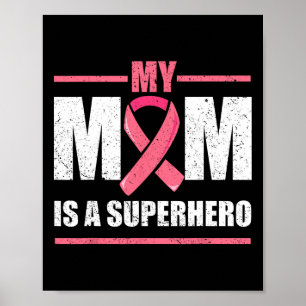 Min Mamma är en superhjälte, bröstcancersvrak. Poster