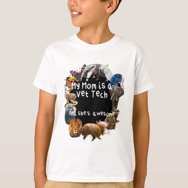 Min Mamma är en Vet Tech T Shirt (Framsida)