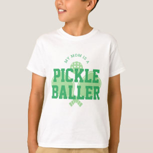 Min Mamma är ett Pickle Baller Kids Pickleball Shi T Shirt