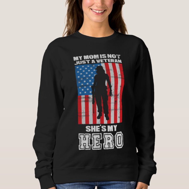 Min Mamma är inte bara en veteran hon är min Hero T Shirt (Framsida)