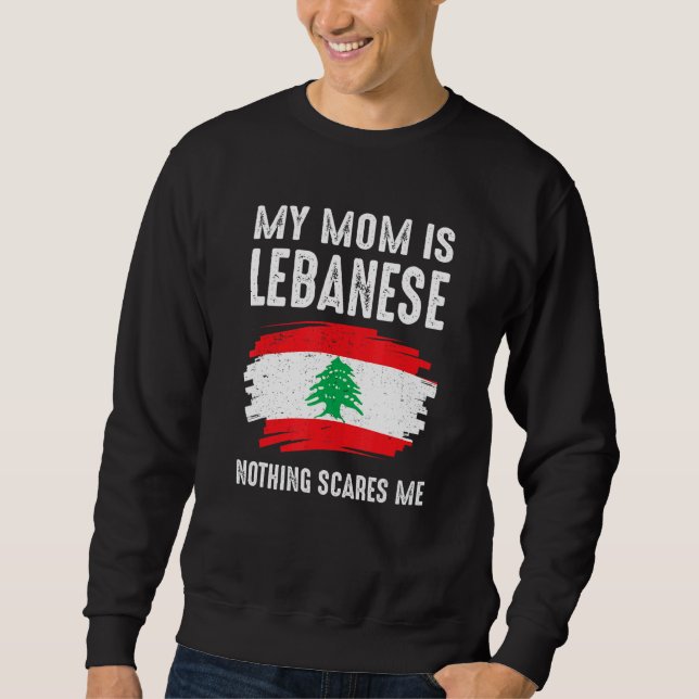 Min mamma är libanes Min mamma är libanes, ingenti Lång Ärmad Tröja (Framsida)