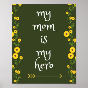Min mamma är min hjälte poster