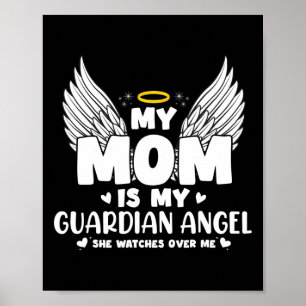 Min Mamma är min minnesdag i Guardian Angel i minn Poster