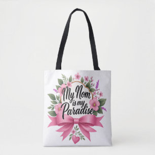 "Min Mamma är mitt paradise" Tote Bag - Kärlek som Tygkasse