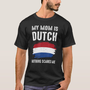 Min Mamma är Nederländska Pridet Flagga Heritage R T Shirt