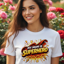 Min mamma är superhjälte T-shirt