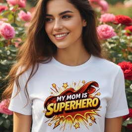 Min mamma är superhjälte T-shirt