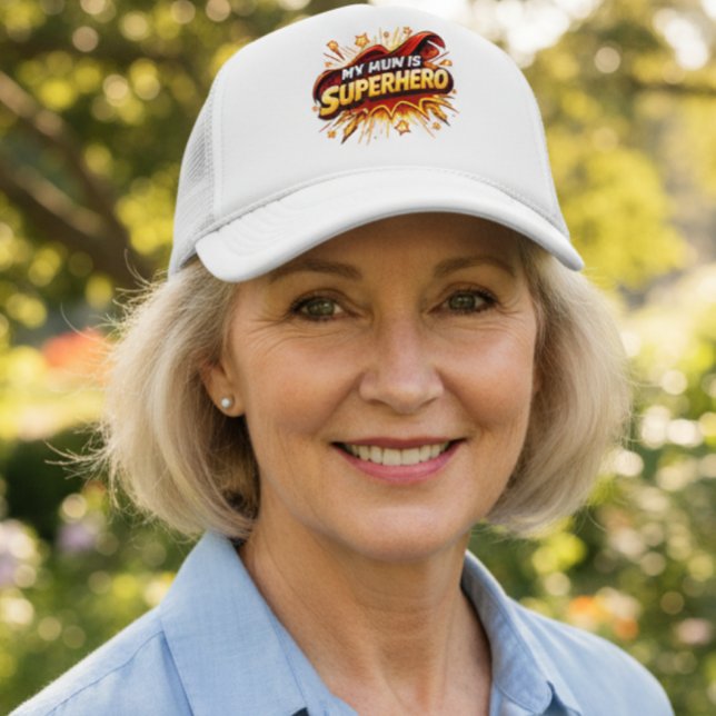 Min Mamma Är Superhjälte Trucker Hatt Keps (Skapare uppladdad)