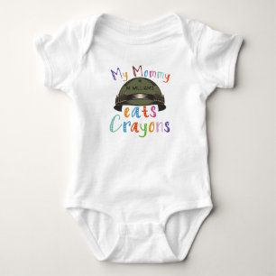 Min Mamma Äter Kritor - Anpassad Militär Armé T Shirt