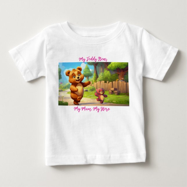 Min Mamma Baby T-Shirt – Söt & Meningsfull Present (Framsida)