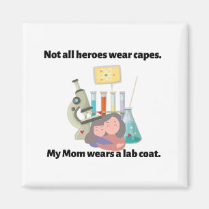 Min mamma bär en labbrock magnet