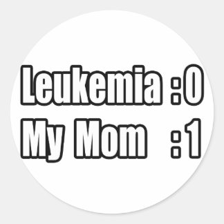 Min Mamma Beat Leukemi (resultattavla) Runt Klistermärke