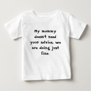 Min mamma behöver inte din rådgivning, oss gör t-shirt