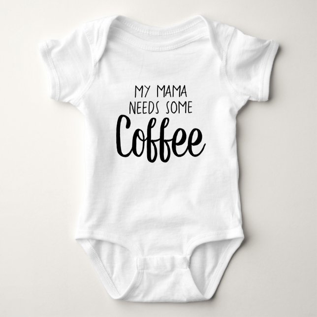 Min Mamma behöver lite kaffe T Shirt (Framsida)