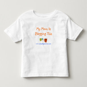 Min mamma Blogging detta Tee Shirt