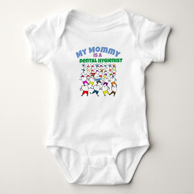 Min Mamma Dental Hygienist ll T Shirt (Framsida)