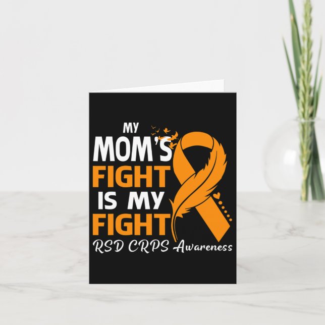 Min Mamma Fight är min kamp mot Rsd Crps Awareness Kort (Framsida)