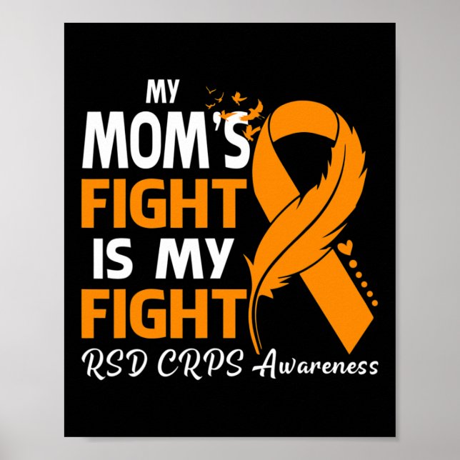 Min Mamma Fight är min kamp mot Rsd Crps Awareness Poster (Framsidan)