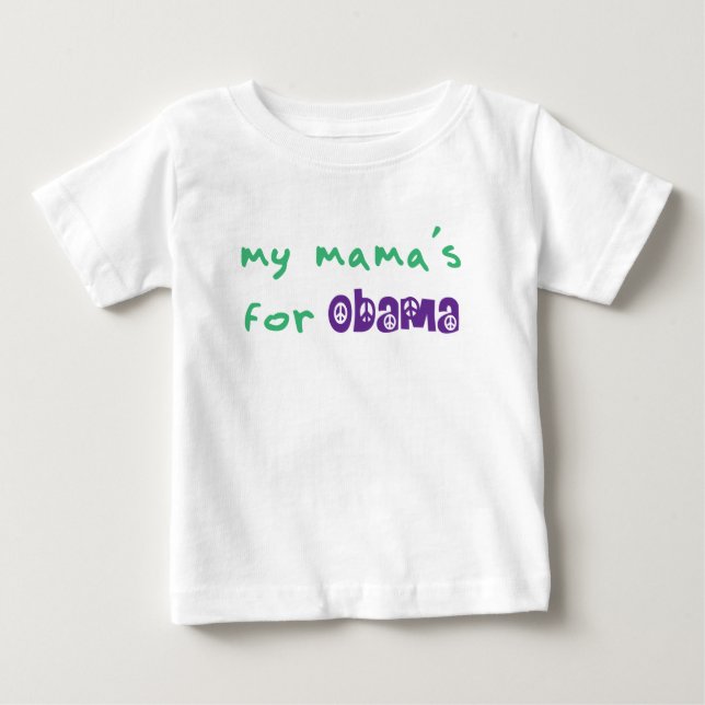 Min Mamma för Obama Småbarn L/S T-Shirt (Framsida)