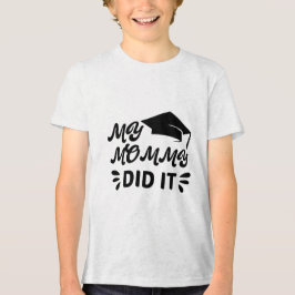 Min Mamma Gjorde Det Utexaminerad Rosa Stjärn Desi T Shirt