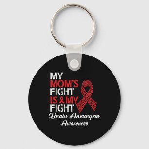 Min Mamma-kamp är min kamp Brain Aneurysm Awarenes Nyckelring