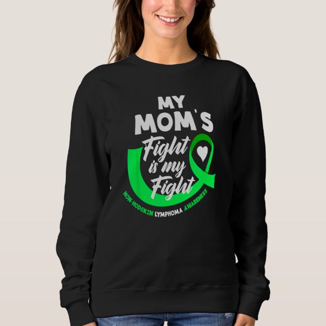 Min Mamma kämpar mot min strid mot Hodgkin Lymphom T Shirt (Framsida)
