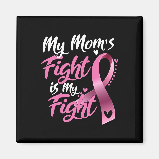 Min Mamma kämpar om min medvetenhet om bröstcancer Magnet (Framsidan)