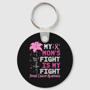 Min Mamma kämpar om min medvetenhet om bröstcancer Nyckelring