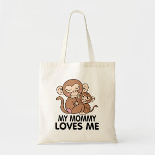 Min Mamma Kärlek mig - apor Tygkasse