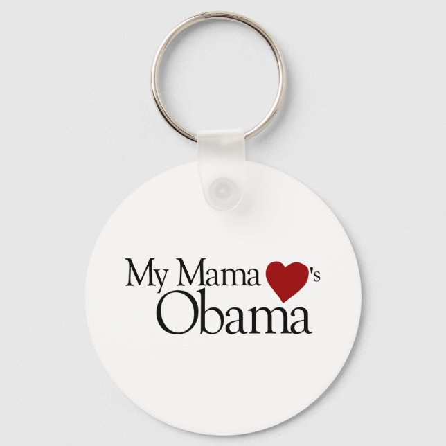 Min Mamma Kärlek Obama Nyckelring (Framsida)
