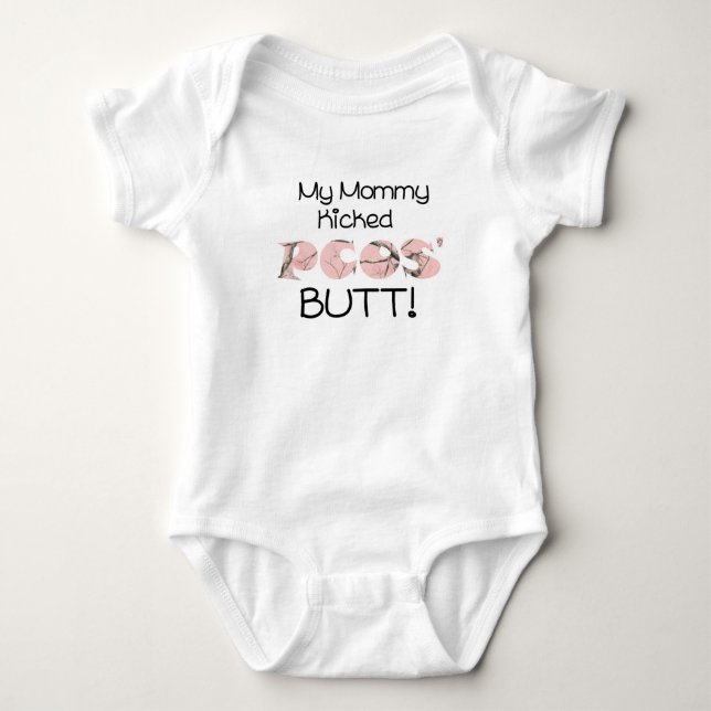 Min Mamma Kickade PCOS-knapp! Flicka Tröja (Framsida)