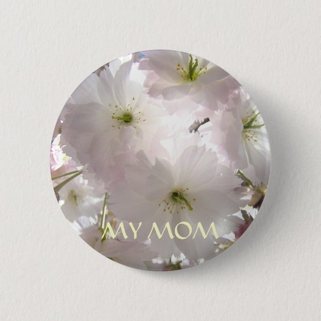 MIN MAMMA Knappar RÖDA BLOMMOR VÅR BLOMMOR (Framsida)